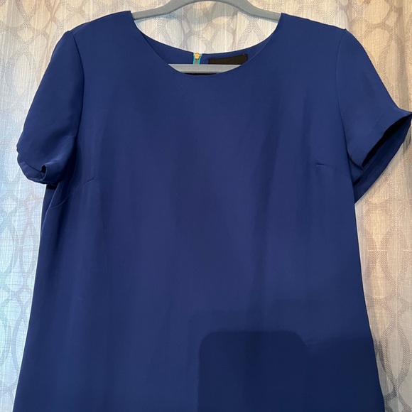 Cynthia Rowley Blue and Green Sheath Mini Dress - Picture 3 of 5